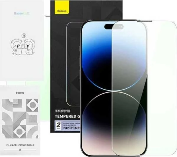 Privatumo apsauga Grūdintas stiklas Baseus Crystal Series IP 14 PRO