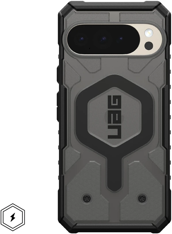 Dėklas Urban Armor Gear 614470113140, Dangtelis, Google, Pixel 10 Pro XL, 17,3 cm (6,8"), Pilka, Permatomas