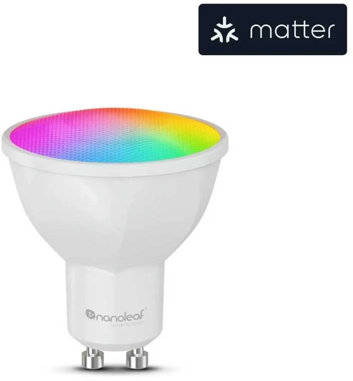 „Nanoleaf Essentials Matter“ išmanioji „Wi-Fi“ lemputė | GU10 | 5 W | RGBCW | „Bluetooth“, sriegis
