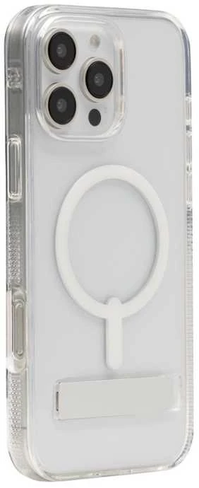 ZAGG Crystal Palace Snap Kickstand MagSafe dėklas su stovu, skirtas iPhone 16 Pro Max – skaidrus