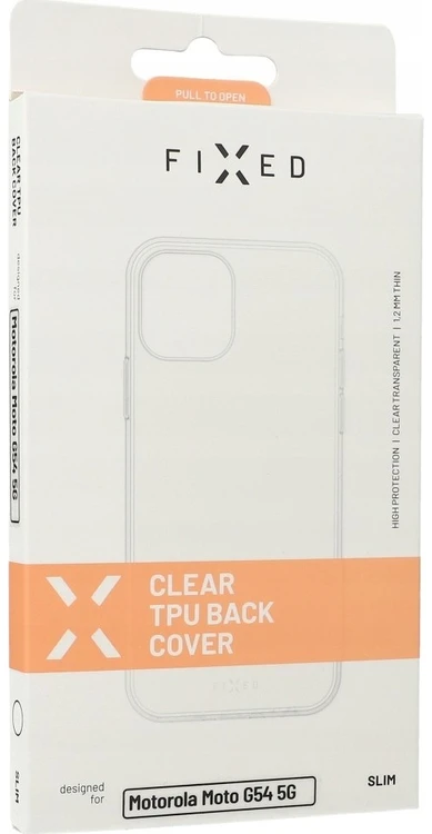 Dėklas GEL TPU FIXED, skirtas Motorola Moto G54 5G/G54 Power Edition, skaidrus