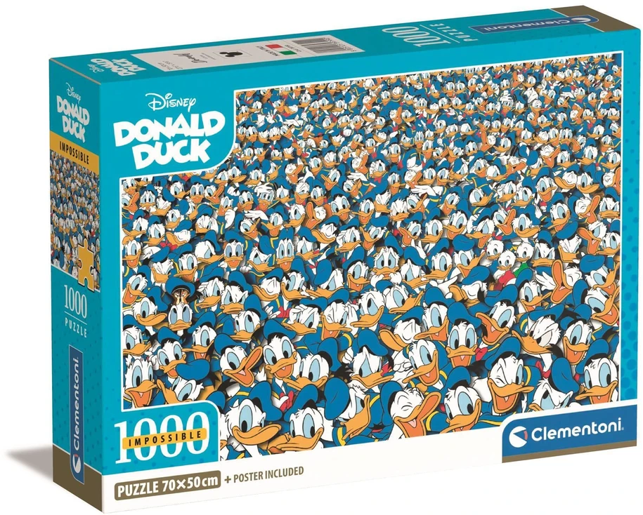 Clementoni Dėlionė 1000 vnt. - Ančiukas Donaldas