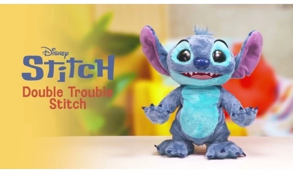 Dėlionė Disney Stitch Double Trouble, interaktyvus minkštas žaislas