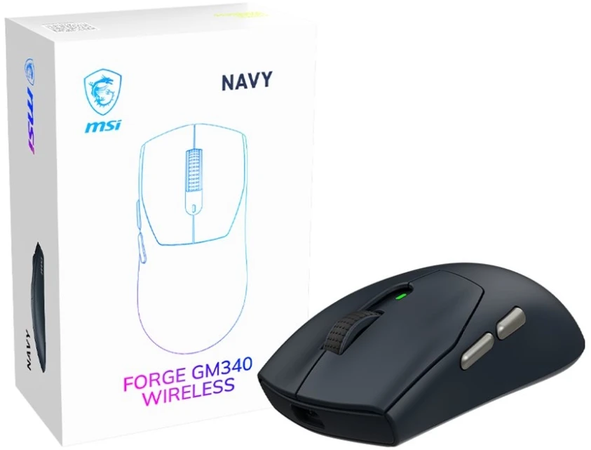 Bevielė pelė forge gm340 tamsiai mėlyna