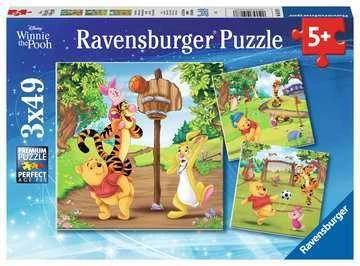 Ravensburger Dėlionė 3x49 vnt. - Mikė Pūkuotukas