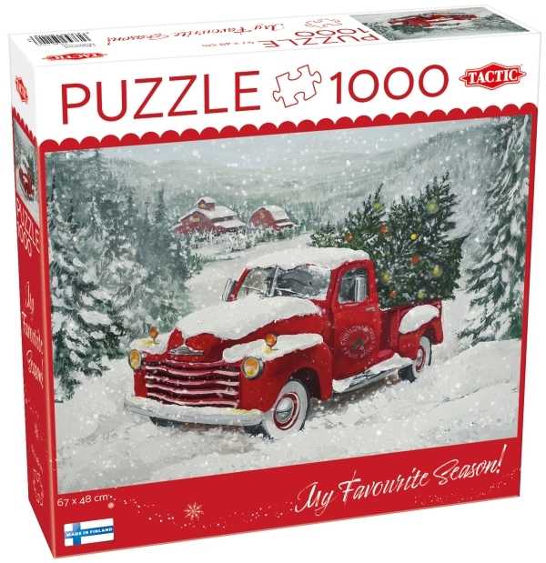 Dėlionė Tactic Puzzle 1000 Kalėdų eglutės sunkvežimis