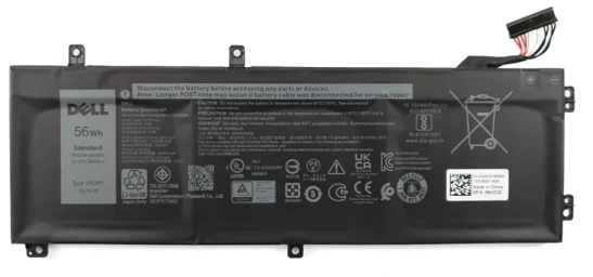DELL NCC3D, 4600 mAh, 56 Wh, ličio jonų (Li-Ion), 11,4 V, juoda, 1 vnt.