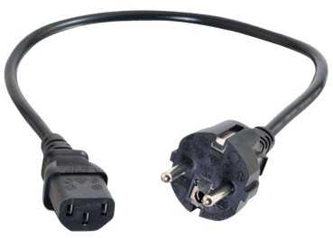 Dell maitinimo kabelis DELL A6929301 Juodas maitinimo kabelis 2 m C13 panelė CEE7/7