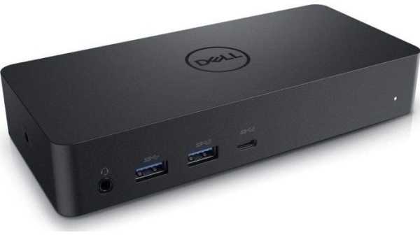 DELL D6000, Vielinis, USB 3.2 Gen 1 (3.1 Gen 1) Type-C, 10,100,1000 Mbit/s, Juoda, 3840 x 2160 pikselių, Kensington
