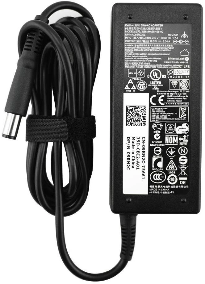 DELL K8WXN maitinimo adapteris/inverteris vidaus 90 W Juodas, Nešiojamasis kompiuteris, Vidaus, 100-240 V, 50/60 Hz, 90 W, 19 V
