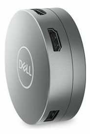 DELL 6 viename USB-C daugiaprievadis adapteris – DA305, laidinis, USB 3.2 Gen 2 (3.1 Gen 2) Type-C, 10, 100, 1000 Mbit/s, sidabrinis, 3840 x 2160 pikselių, Dell