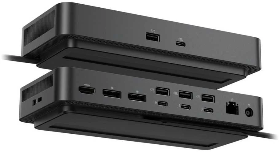 „Dell Pro Thunderbolt 5“ išmanioji doko stotelė | SD25TB5 | „DisplayPorts“ kiekis: 2 | HDMI jungčių kiekis: 1