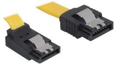 DELOCK Cable SATA 6Gb/s 30cm aukštyn/tiesus metalinis