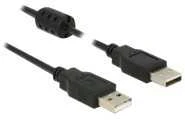 LAIDAS USB-A M/M 2.0 0.5M JUODA DELOCK