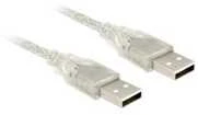 USB kabelis Delock USB-A - USB-A 0,5 m permatomas (83886)