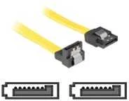 DELOCK Cable SATA 50cm geltonas pūkas/tiesus metalas