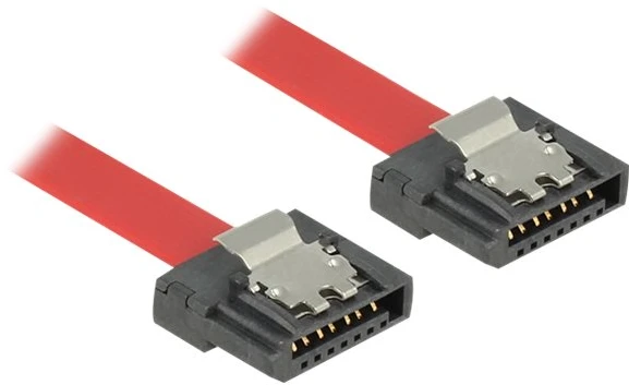 Delock SATA – SATA, 0,5 m, raudona (83835)