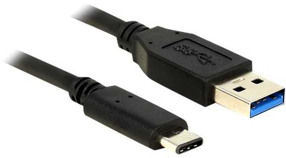 USB kabelis DeLOCK, 0,5 m, Type C ma - Type A ma, 3.1 Gen 2, juodas / 83869