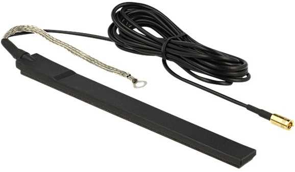 Delock Antenne DAB+ SMB Stecker 23 dBi aktiv omni juodas