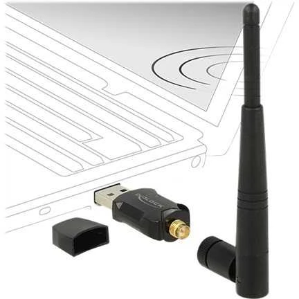 „Delock“ WLAN USB 2.0 atmintinė, dviejų dažnių juosta 2,4/5 GHz WLAN_AC 433