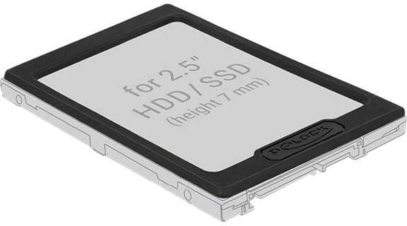 DeLOCK HDD SSD adapterio rėmelis 7 mm diskams