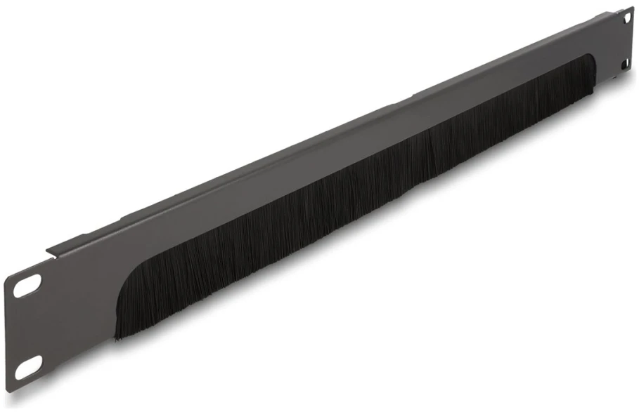 Delock Delock - Rack-Burstenleiste - Unten offen - Dunkelgrau - 1U - 48.3 cm (19'')