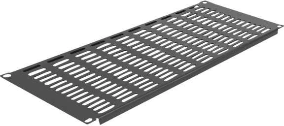 Delock 19? Netzwerkschrank Panel mit Lftungsschlitzen horizontal 4 HE juodas
