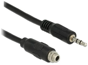 Kabelis Delock DeLOCK 1m, 2x3.5mm kabelis audio 3.5mm Juodas