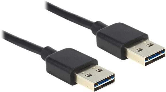 Kabelis USB Delock USB-A - USB-A 1 m Juodas (83460)