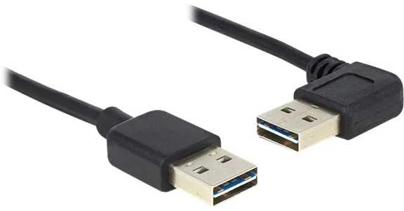 Kabelis USB Delock USB-A - USB-A 1 m Juodas (83464)