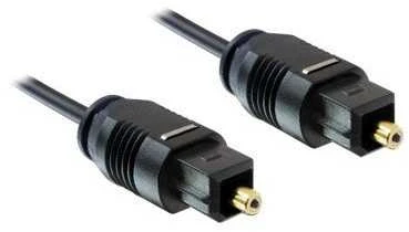 Toslink optinis kabelis su auksiniais antgaliais