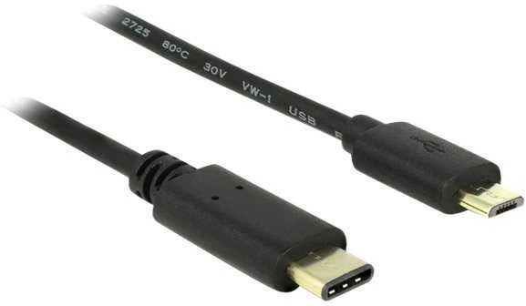 USB kabelis Delock USB-C į microUSB 2 m juodas (83334)