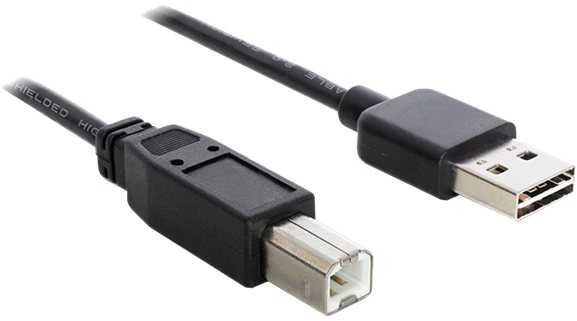 DeLOCK 83360 kabelis EASY USB A į USB B USB 2.0 tipo A kištukas į USB 2.0 tipo B kištukas 3 m juodas