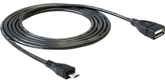 Delock Atrakinimo kabelis USB micro-B kištukas > USB 2.0-A moteriškas OTG 50 cm