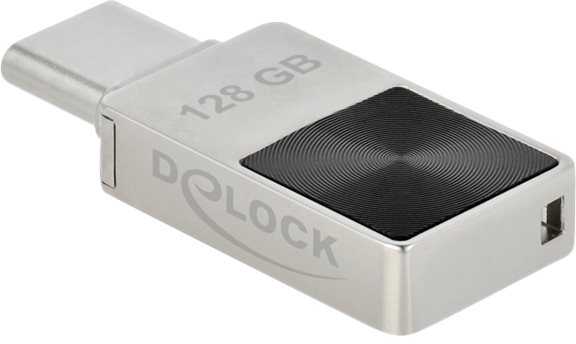 STICK DELOCK Mini USB 3.2Gen1 USB-C Speicherstick 128GB Metallgeh.