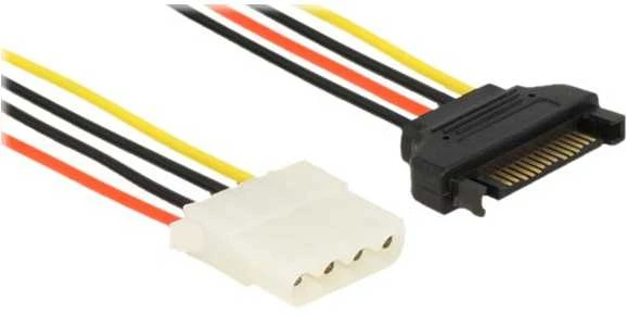 DELOCK maitinimo kabelis SATA 15 kontaktų lizdas > 4 kaiščių moteriška 30cm