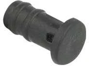 Juodas 3,5 mm garso jungties apsauginis dangtelis