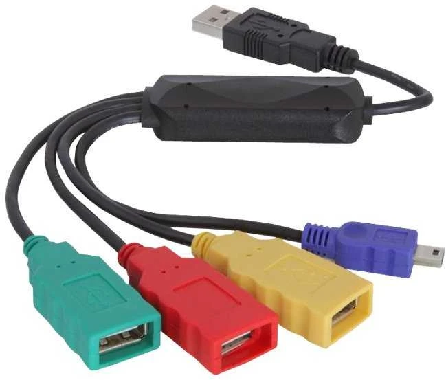 HUB USB Delock 3x USB-A 2.0 (61724)