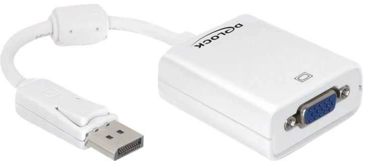 Delock Adapteris Displayport 1.2 vyriškas > VGA moteriškas baltas