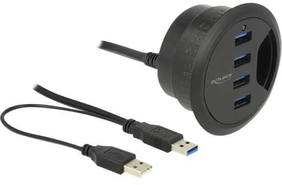 Delock HUB USB 3.0 stalo šakotuvas 60 mm 4 x USB 3.0 prievadai Delock