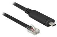 DLC DeLOCK 63912 serijinis kabelis Juoda 2 m C tipo USB RJ45