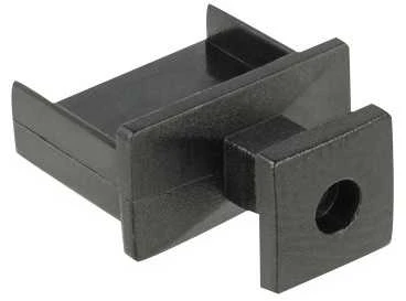 DELOCK dulkių dangtelis USB Type-A moteriškam su rankena 10 vnt. juodas