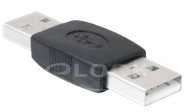 DELOCK USB A į A adapteris su vidurine jungtimi