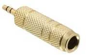 Delock 3.5mm į 6.35mm audio adapteris, rifliuotas metalinis korpusas