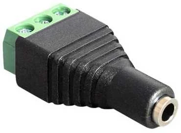 ADAPTERIO TERMINALO BLOKAS 3 KAIŠTIS->JEKCAS 3,5 mm(F) DELOCK