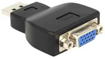DisplayPort į VGA adapteris, juodos spalvos