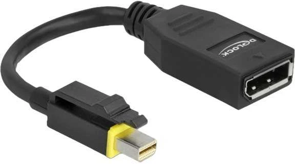 DELOCK Mini DisplayPort 1.4 į DisplayPort adapteris su fiksatoriumi 8K 60 Hz