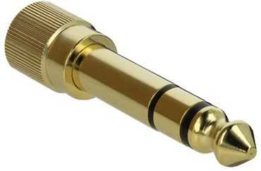 Adapteris AV Delock Jack 3.5mm - Jack 6.3mm auksinė (65983)