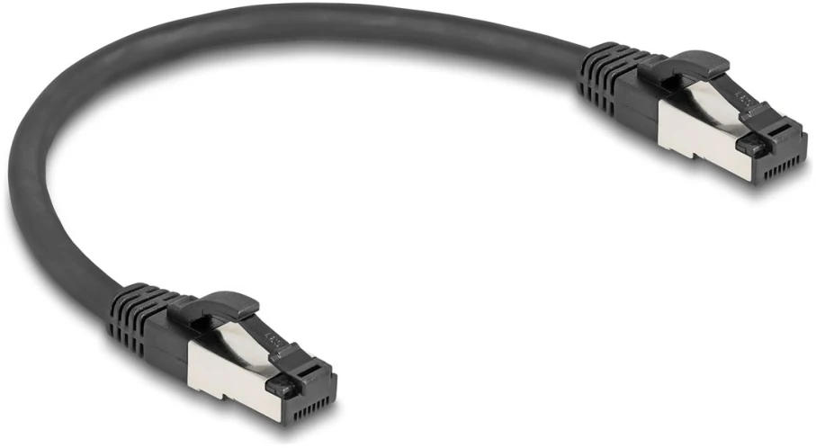 Delock DeLOCK 80566 kabelis sieciowy Juodas 0,25 m Cat8.1 S/FTP (S-STP)