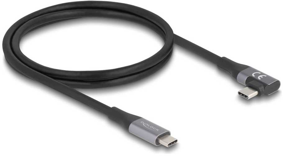 Kabelis USB Delock USB-C - USB-C 1 m Juodas (81131)